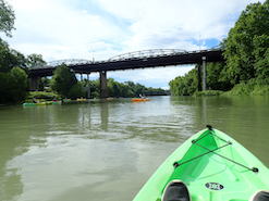 View of Bastrop Riiver from Kayak